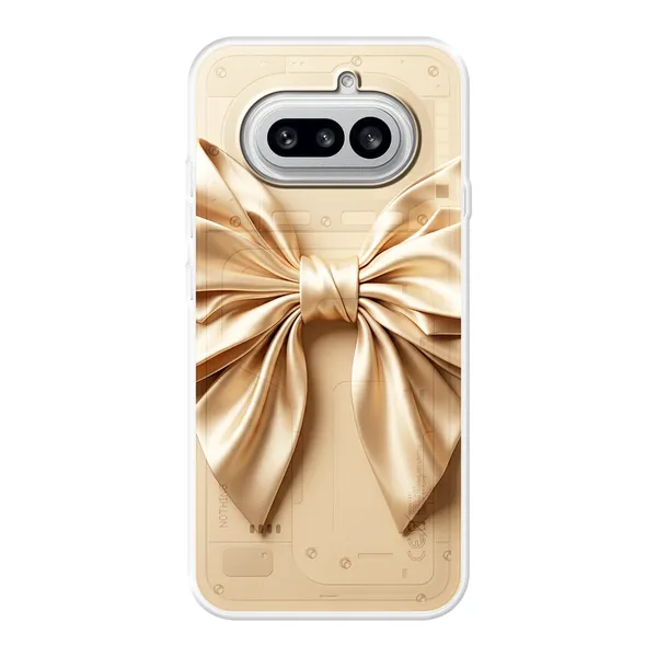 Champagne Satin Origami Bow Case