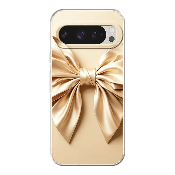 Champagne Satin Origami Bow Case