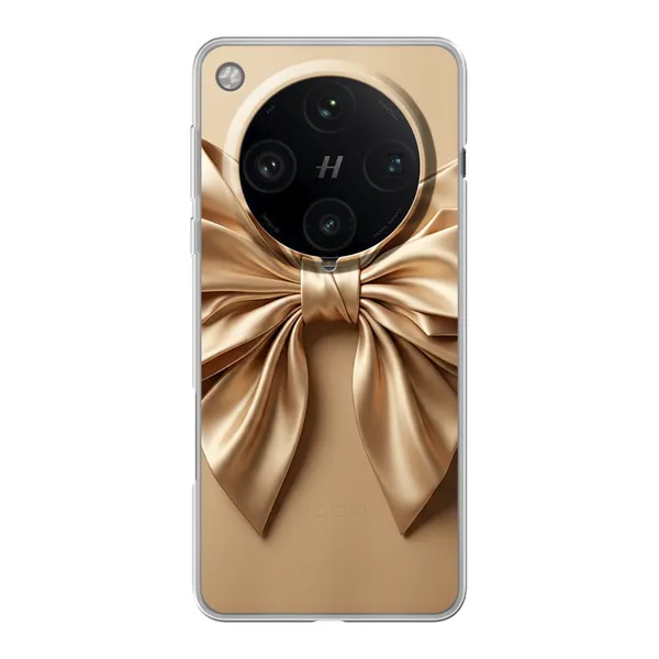 Champagne Satin Origami Bow Case