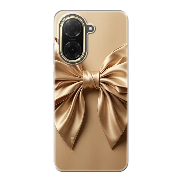 Champagne Satin Origami Bow Case