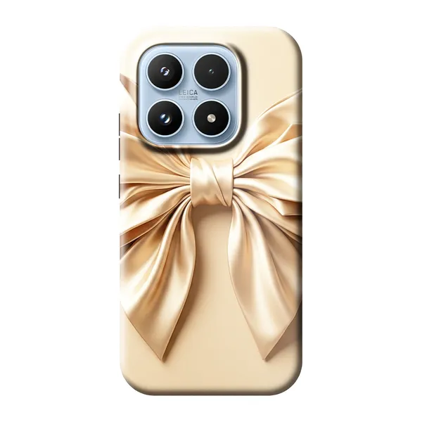 Champagne Satin Origami Bow Case