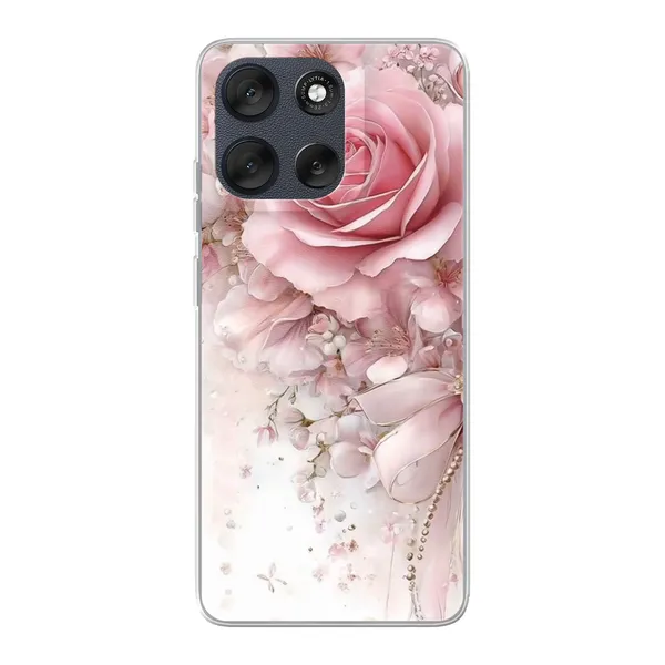 Blushing Rose Pearl Bow Case