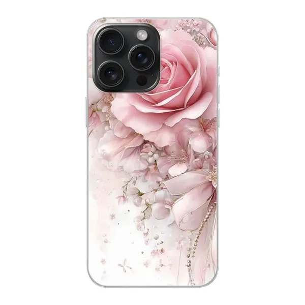 Blushing Rose Pearl Bow Case