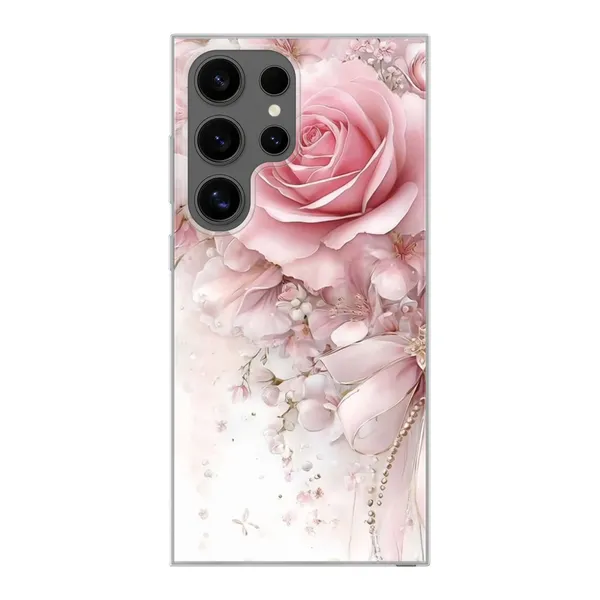 Blushing Rose Pearl Bow Case