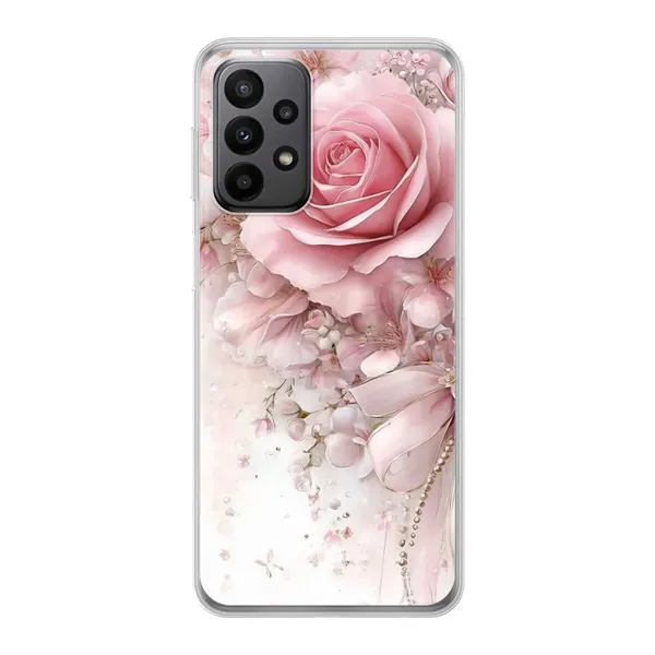 Blushing Rose Pearl Bow Case