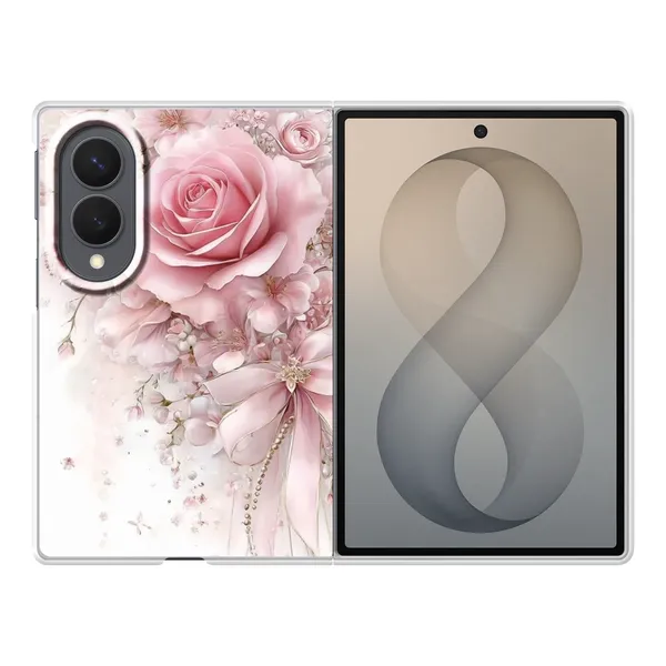 Blushing Rose Pearl Bow Case