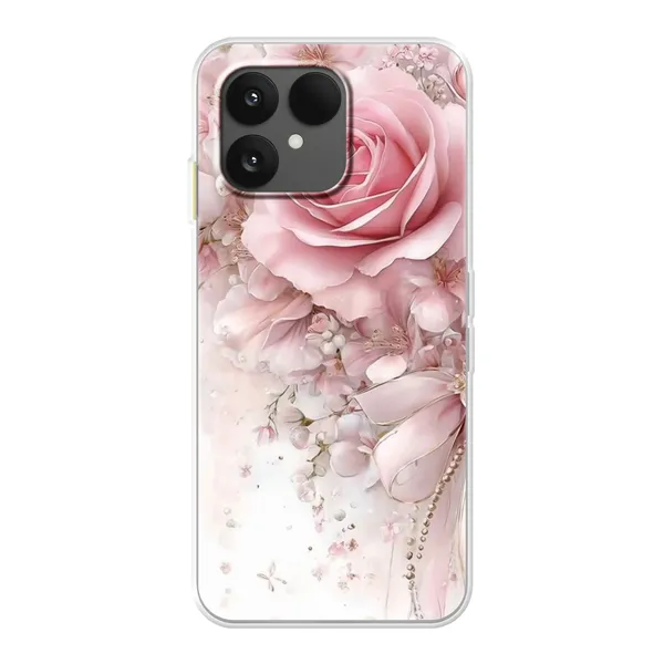 Blushing Rose Pearl Bow Case