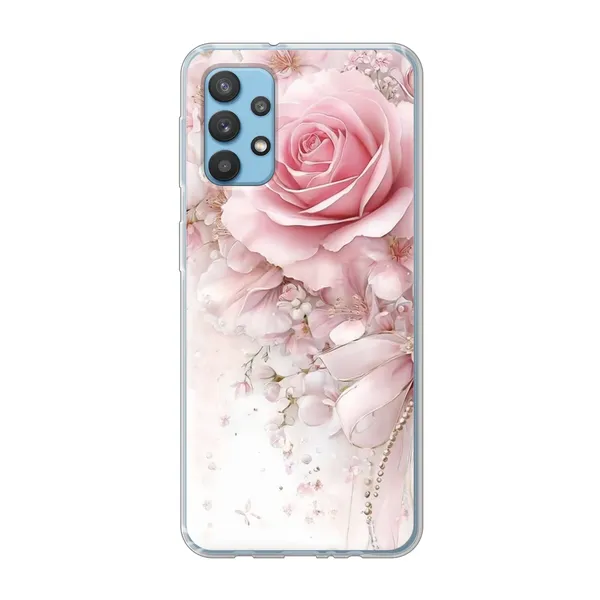 Blushing Rose Pearl Bow Case