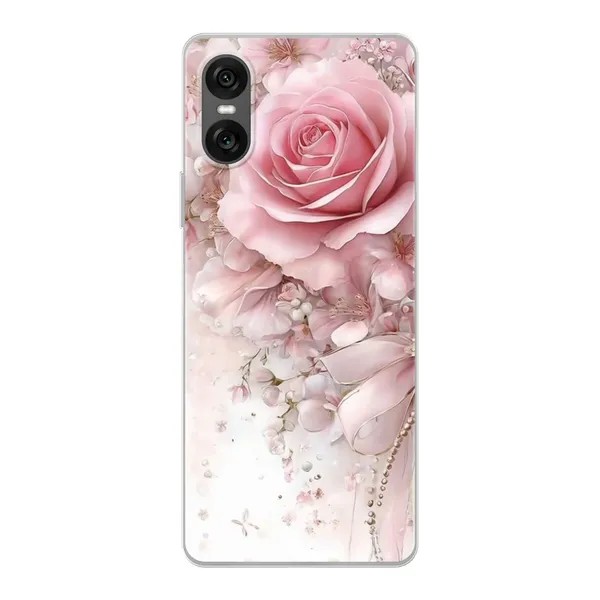 Blushing Rose Pearl Bow Case