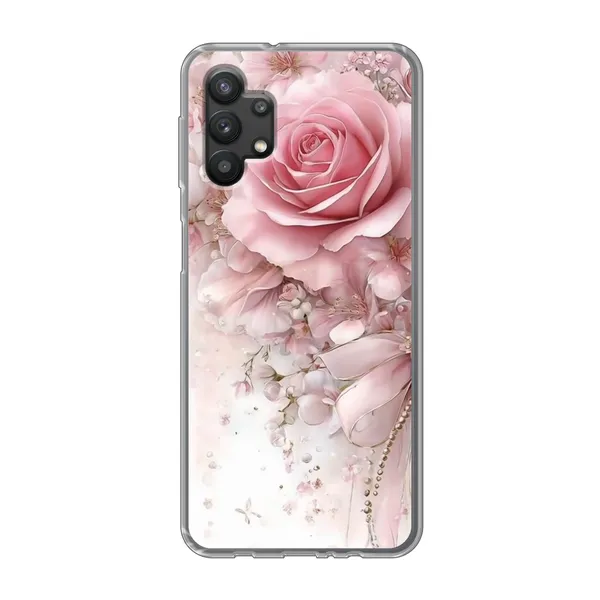 Blushing Rose Pearl Bow Case