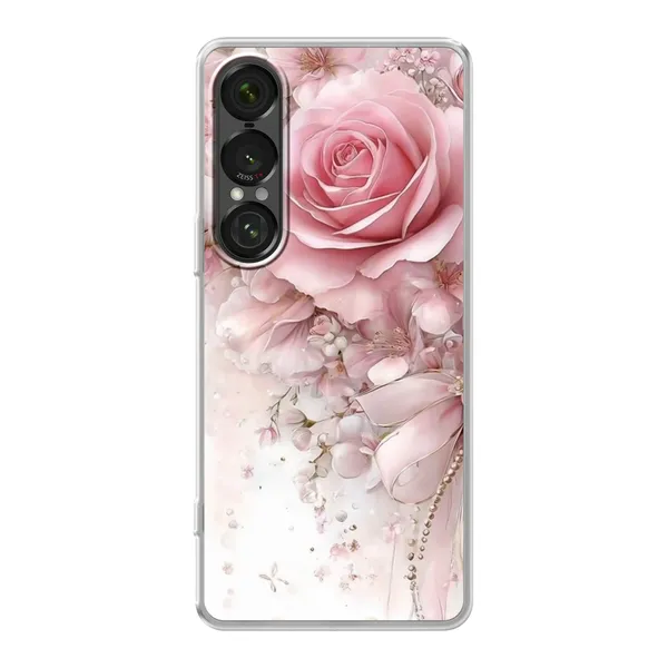 Blushing Rose Pearl Bow Case