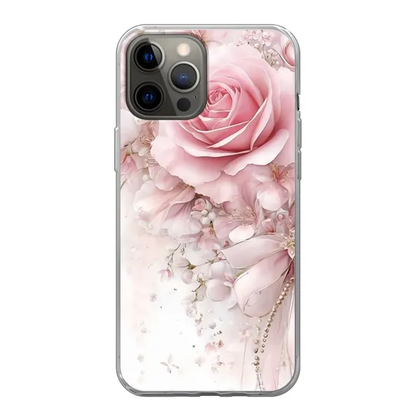 Blushing Rose Pearl Bow Case