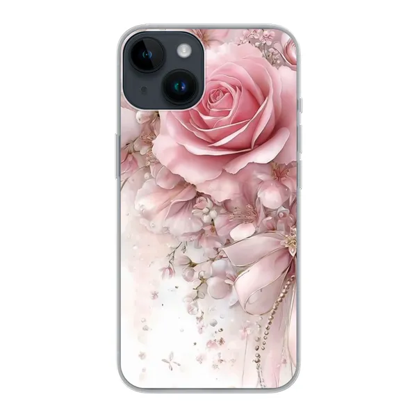 Blushing Rose Pearl Bow Case