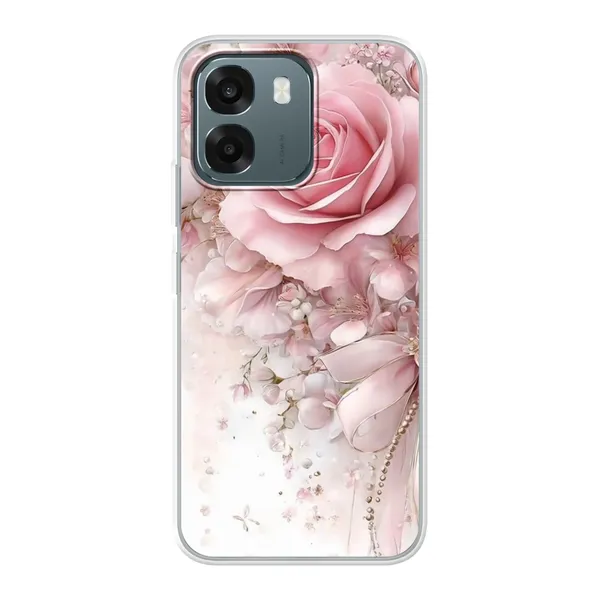 Blushing Rose Pearl Bow Case