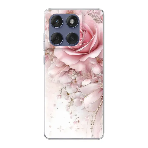 Blushing Rose Pearl Bow Case