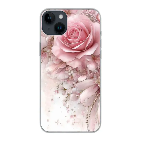 Blushing Rose Pearl Bow Case