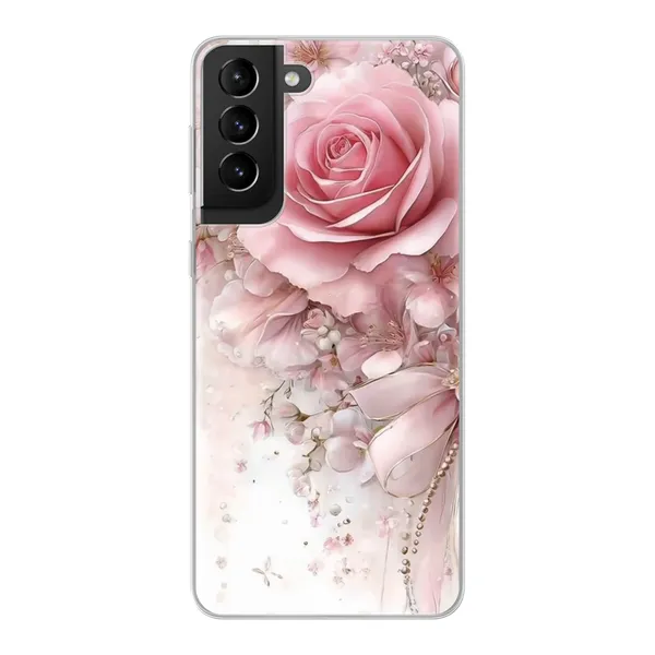 Blushing Rose Pearl Bow Case