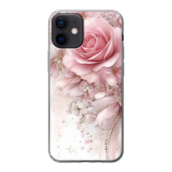 Blushing Rose Pearl Bow Case