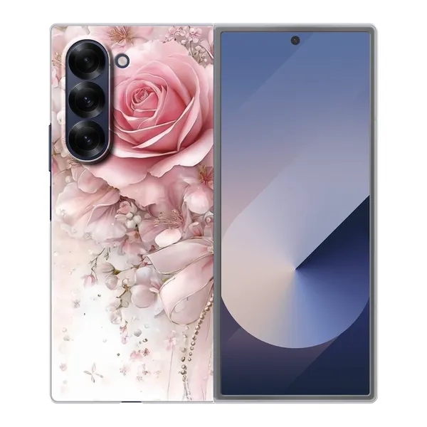 Blushing Rose Pearl Bow Case