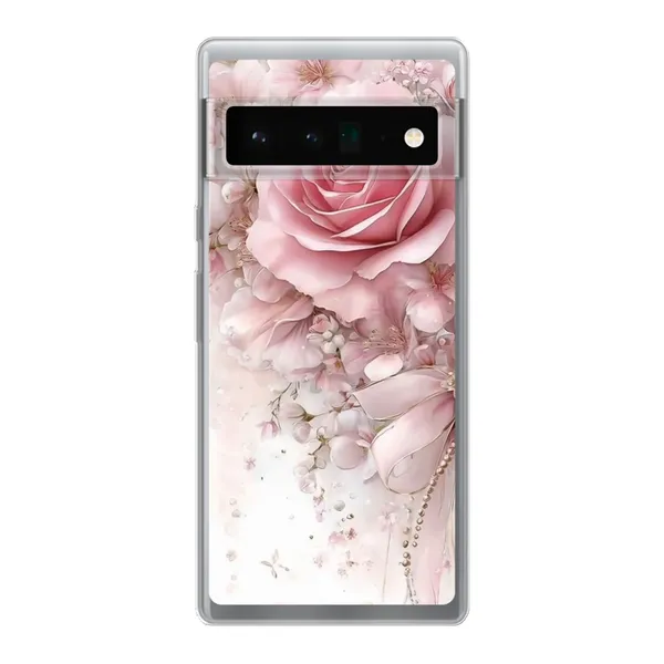 Blushing Rose Pearl Bow Case