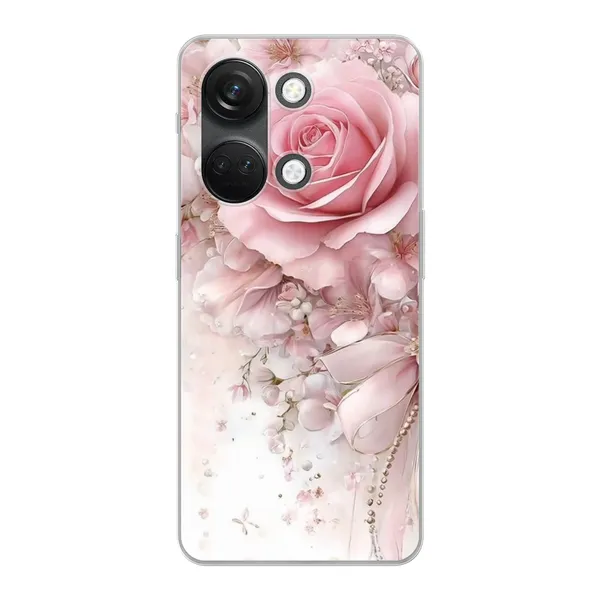 Blushing Rose Pearl Bow Case