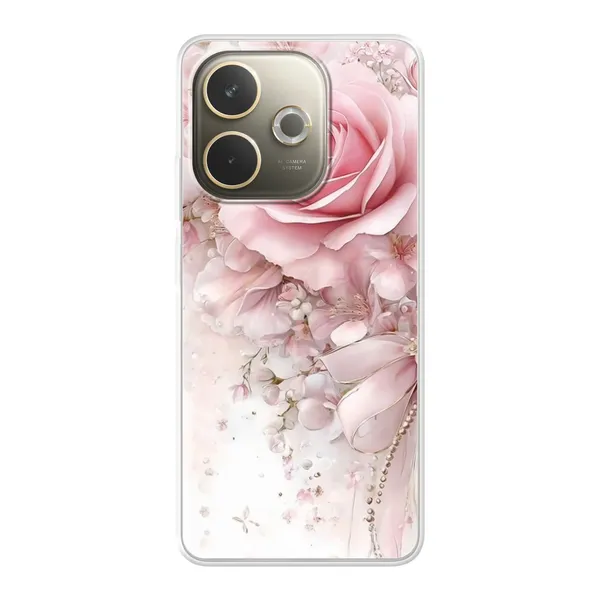 Blushing Rose Pearl Bow Case
