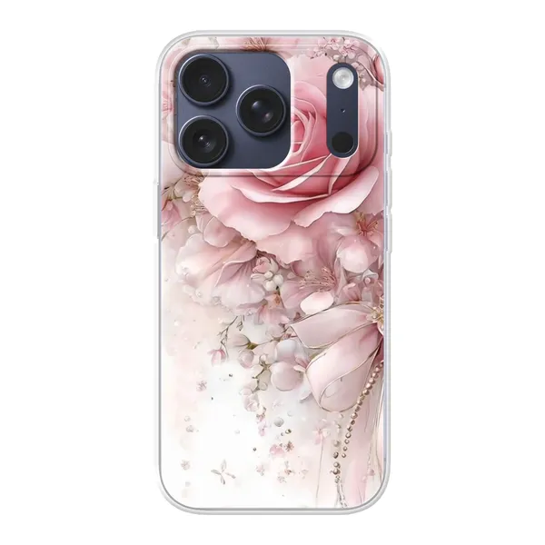 Blushing Rose Pearl Bow Case