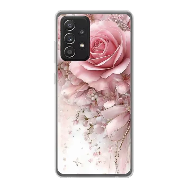Blushing Rose Pearl Bow Case