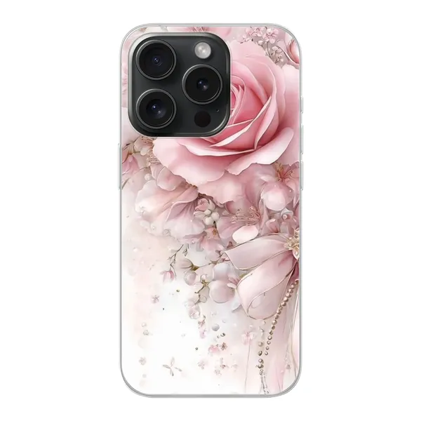 Blushing Rose Pearl Bow Case
