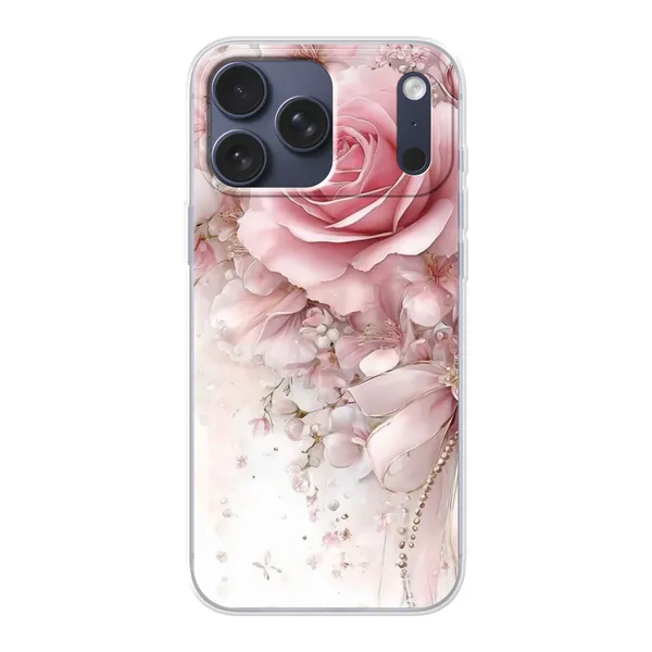 Blushing Rose Pearl Bow Case