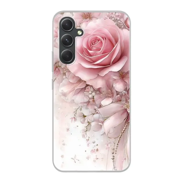 Blushing Rose Pearl Bow Case
