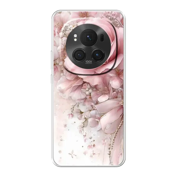 Blushing Rose Pearl Bow Case