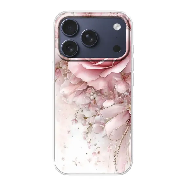 Blushing Rose Pearl Bow Case