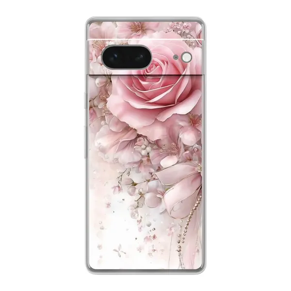 Blushing Rose Pearl Bow Case