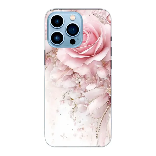 Blushing Rose Pearl Bow Case