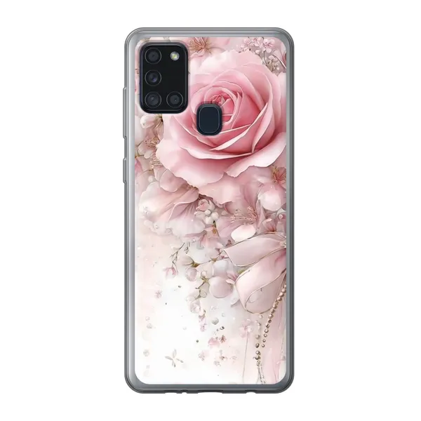 Blushing Rose Pearl Bow Case