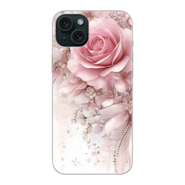 Blushing Rose Pearl Bow Case