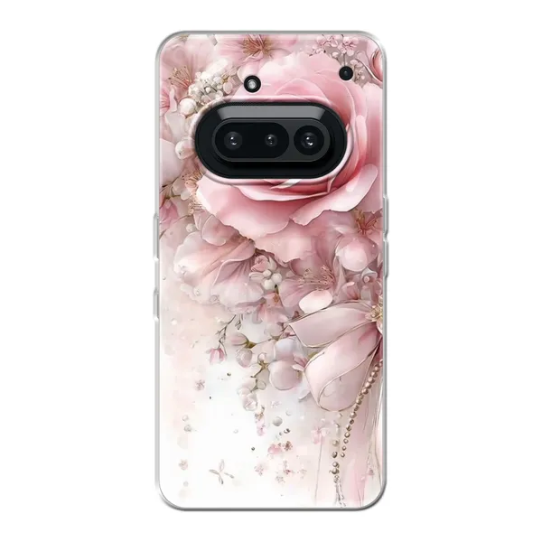 Blushing Rose Pearl Bow Case