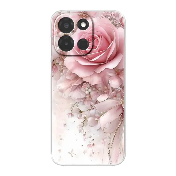 Blushing Rose Pearl Bow Case