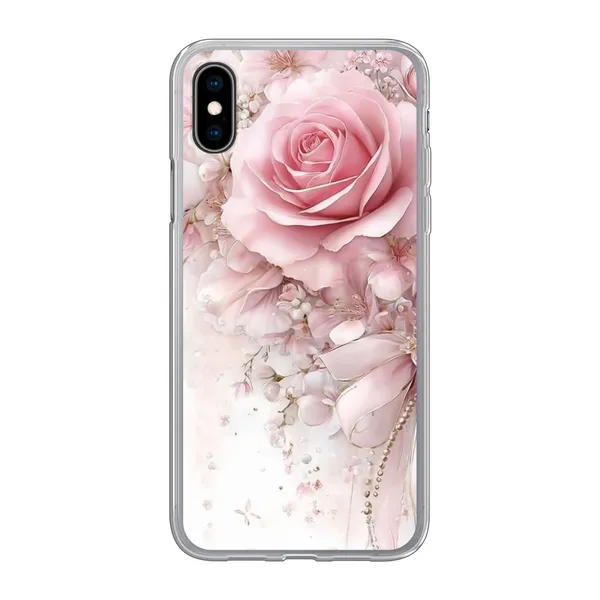 Blushing Rose Pearl Bow Case