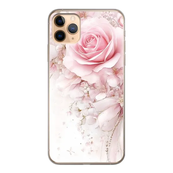 Blushing Rose Pearl Bow Case