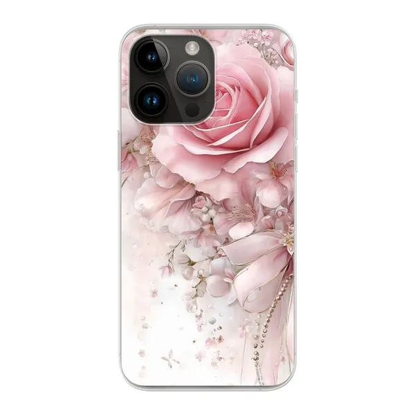 Blushing Rose Pearl Bow Case