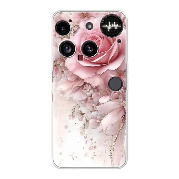 Blushing Rose Pearl Bow Case