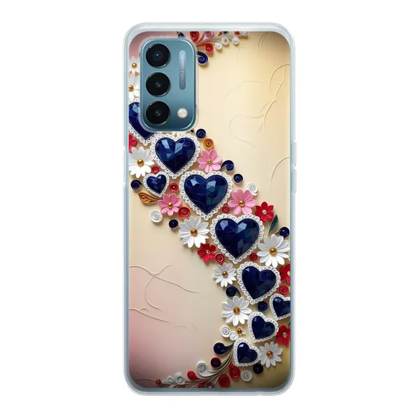 Jeweled Floral Heart Case