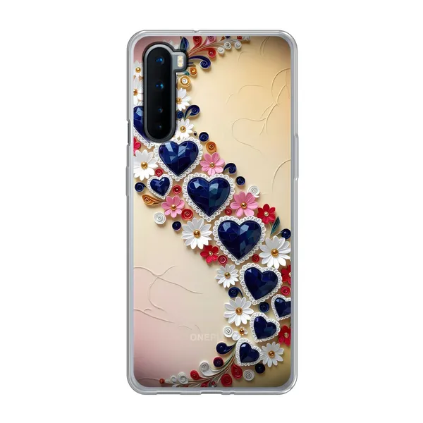 Jeweled Floral Heart Case