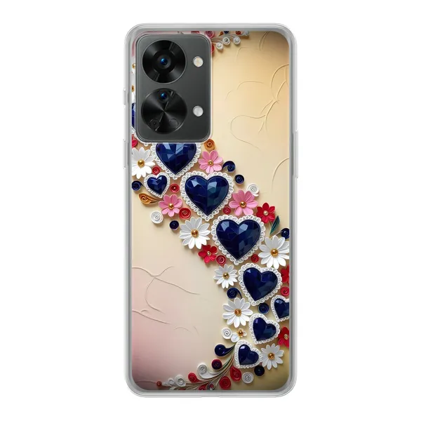 Jeweled Floral Heart Case