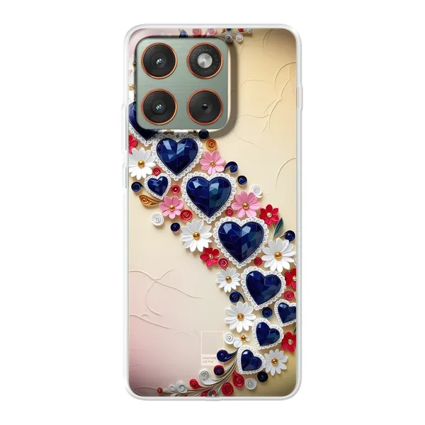 Jeweled Floral Heart Case