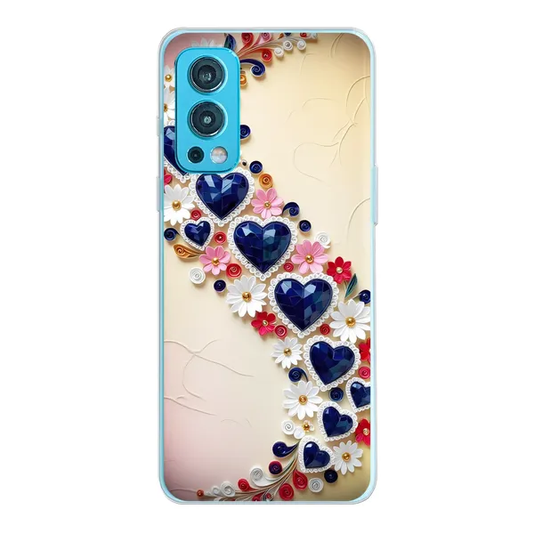 Jeweled Floral Heart Case
