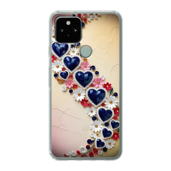 Jeweled Floral Heart Case