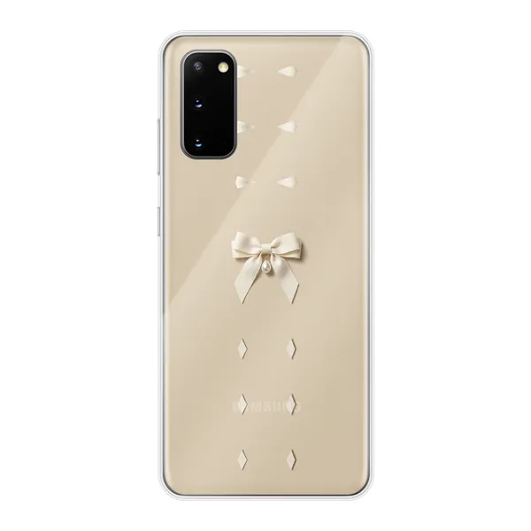 Ivory Ribbon Pearl Drop Bow Case